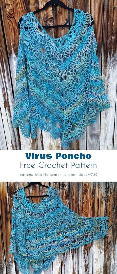 How to make a crochet poncho from a shawl Crochet Poncho Patterns Easy, Crochet Shaw, Lace Poncho, Crochet Poncho Free Pattern, Crochet Shawl Pattern Free, Crochet Poncho Patterns, Crochet Circles, Poncho Pattern, Your Crochet