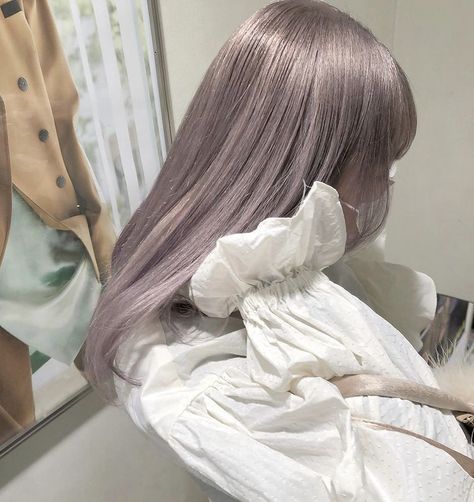 Asian Lavender Hair, Pretty Hair Cuts, Ulzzang Hair, Hair Color Unique, Lavender Hair, Alternative Hair, Anime Hair, Asian Hair, Hair Inspiration Color