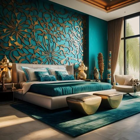 19 Turquoise Teal Bedroom Ideas for a Refreshing Look Turquoise Bedroom Color Schemes, Teal Bedroom Accent Wall, Teal And Gold Bedroom Ideas, Deep Teal Bedroom, Teal Bedroom Accents, Turquoise Bedroom Ideas For Adults, Decorating With Teal, Dark Teal Color Palette, Teal Bedroom Color Schemes