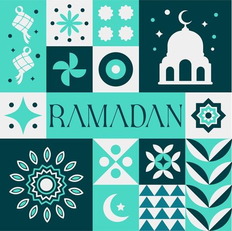 Eid mubarak ramadan seamless pattern in ... | Premium Vector #Freepik #vector Ramadan Pattern, Traditional Multicolor Digital Prints For Eid, Ramadan Design, Traditional Digital Prints For Eid Festivities, Patterned Digital Prints For Eid, Luxury Digital Prints With Motifs For Eid, Multicolor Digital Print For Festive Eid, Fortune Teller Paper, Modern Pattern Design