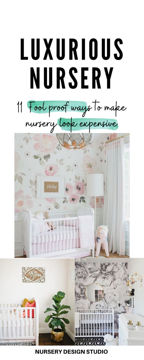 Want to make your baby's nursery look expensive like a celebrity nursery design but you don't have the big budget to decorate like a celebrity? Here are out top tips to make nursery look bigger, expensive and luxurious! Expensive Nursery, Luxurious Nursery, Celebrity Nursery, Shared Nursery Ideas, Stokke Crib, Celebrity Nurseries, Boys Nursery Ideas, Girls Nursery Ideas, Nursery Ideas Neutral