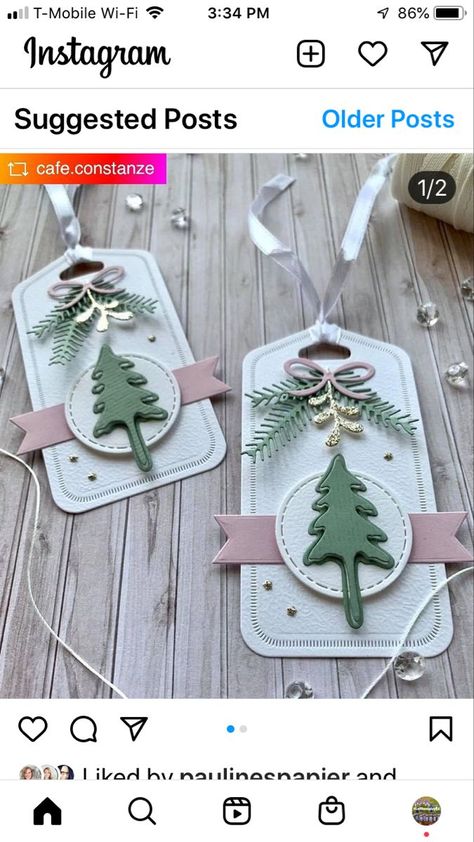 Christmas Gift Tags Stampin Up, Handmade Christmas Gift Tags, Christmas Tags Handmade, Gift Tags Handmade, Xmas Gift Tags, Christmas Gift Tags Diy, Christmas Gift Tags Handmade, Xmas Tags, Tags Diy