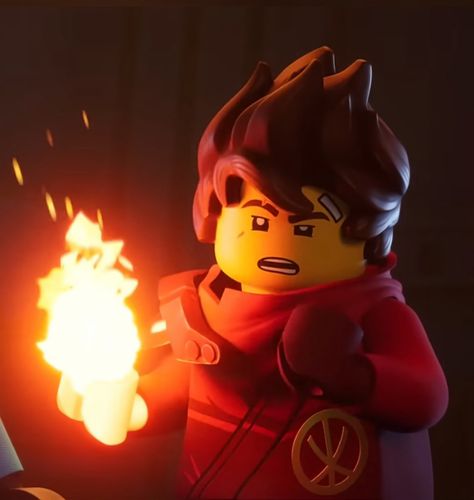 Lego Character Icons, Ninjago Sticker, Lego Kai, Lego Ninjago Kai, Kai Ninjago, Ninjago Pfp, Red Ninja, Lego Character, Kai Smith