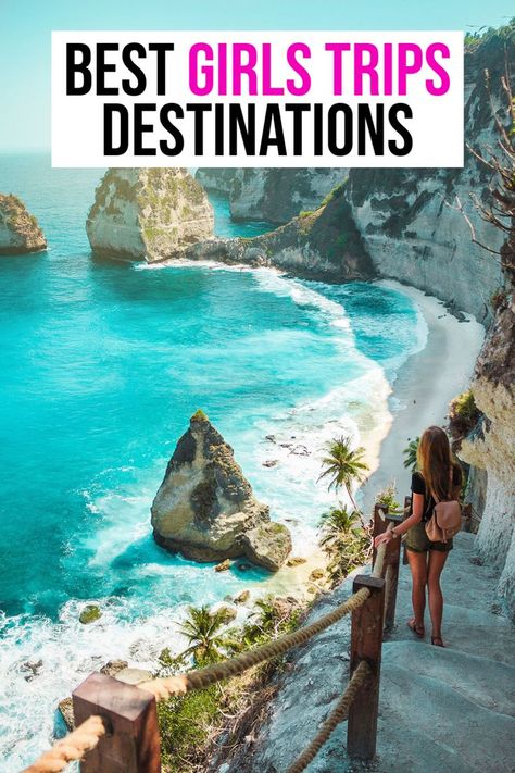 Looking for the best girls trip destinations? These 30+ girls trip ideas are sure to make all the ladies on your trip happy and have fun! | girls trip ideas | girls trip destinations | girls trip ideas weekend getaways | girls trip ideas weekend getaways destinations | bucket list girls trip | weekend getaways | girls travel | Germany Hetalia, Hawaii Adventures, Cambridge Uk, Travel Infographic, Cheap Vacation, Jimbaran, Albufeira, Destination Voyage, Most Beautiful Beaches