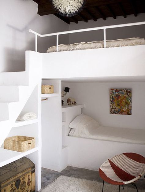 20 IKEA Stuva Loft Beds For Your Kids Rooms | Home Design And Interior Cool Loft Beds, Bunk Beds Built In, Bunk Rooms, Built In Bunks, Bunk Beds With Stairs, Space Bedding, Dekorasi Kamar Tidur, Top Beds, Kids Bunk Beds