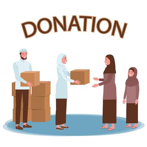 Giving Charity, Muslim Charity, Donation Ideas, Charity Poster, Charity Donation, Ramadan Background, Donation Box, Muslim Men, Donate To Charity