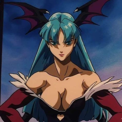 Morrigan Aensland, Capcom Art, Street Fighter Art, Chun Li, Old Anime, Anime And Manga, 90s Anime, Vintage Cartoon, Anime Shows