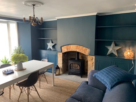 Somerset England, Town House, Little Greene, Somerset, Fireplace, England, Blue, Home Decor, Home Décor