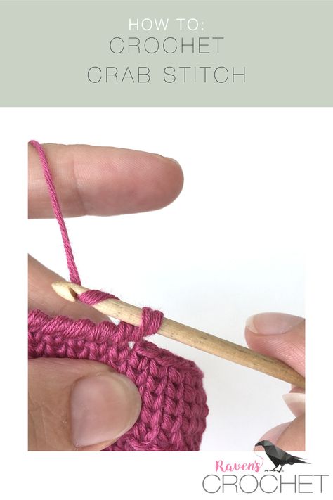 Learn how to crochet the Crab Stitch with this step-by-step tutorial.  #crochet #crabstitch #crab #stitch #reversesinglecrochet Crochet Crab, Reverse Single Crochet, The Crab, Learn How To Crochet, Your Crochet, Tutorial Crochet, How To Crochet, Crochet Techniques, Learn To Crochet