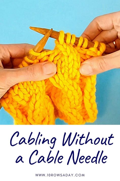 How To Cable Knit For Beginners, How To Knit Cables For Beginners, Cable Knit Crochet Pattern, Learning Knitting, Knitting Tutorial For Beginners, Knit Cable Pattern, Knit Stitch Patterns Cables, Crochet Unicorn Pattern Free, Lilac Cottage