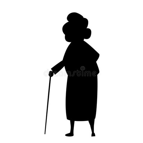 Grand mother silhouette vector isolated on white background. Black and white grandma silhouette vector isolated on white background. vector eps 10 files also stock illustration Grand Mother Illustration, Grandma Silhouette, Grandma Drawing, Mother Silhouette, Side View Of Face, Silhouette Family, Background Black And White, Happy Grandparents Day, Silhouette Cameo Crafts