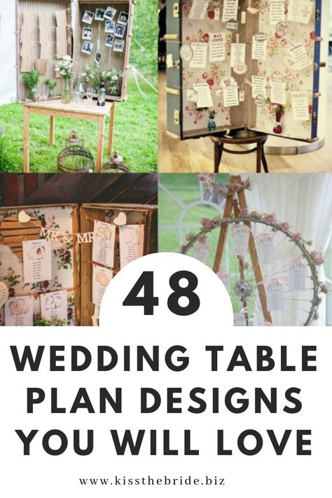 48 Fabulous Wedding Table Plan ideas that you will love. These creative wedding ideas could inspire you to do your own DIY table plan. Table Assignments Wedding Diy, Wedding Table Plans Ideas, Wedding Reception Table Assignments, Unique Table Plan Wedding, Wedding Table Assignment Ideas Diy, Creative Table Assignments Wedding, Rustic Wedding Memorial Table Ideas, Diy Table Assignment Board, Creative Table Numbers Wedding Seating Plans