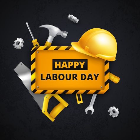 Protective equipment and tools labour da... | Free Vector #Freepik #freevector #workers-day #worker-helmet #helmet #worker Labour Day Wishes, Steel Detailing, Happy Labour Day, Workers Day, Birthday Card Drawing, May Designs, 10% Happier, The Tile Shop, Flooring Store