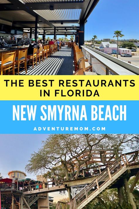 Restaurant with Palm Trees. With Text Reading: The Best Restaurants in New Smyrna Beach, Florida. Things To Do In New Smyrna Beach Fl, New Smyrna Beach Florida Things To Do, Daytona Beach Restaurants, Key West Road Trip, Best Florida Beaches, Pasta In Italy, Food In Mexico, Beach 2024, West Road Trip