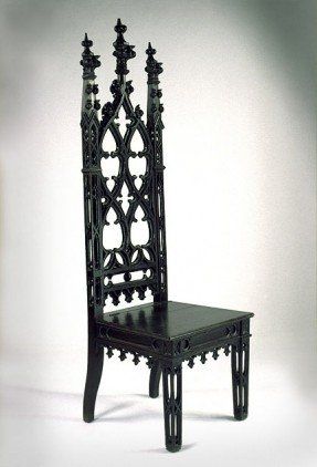 Throne style chair Gothic Chair, Medieval Gothic, Gothic Furniture, Apartment Chic, Console Design, Hall Chair, Goth Home, Dark Home, Goth Decor