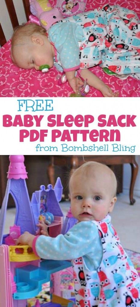 FREE Baby Sleep Sack PDF Pattern from Bombshell Bling Laurie@lauriebeth55 can you make some when you get home? Sleep Sack Pattern, Diy Baby Sleeping Bag, Baby Slaapzakken, Couture Bb, Sac Diy, Baby Sleep Sack, Baby Sewing Projects, Sleep Sack, Baby Sewing Patterns