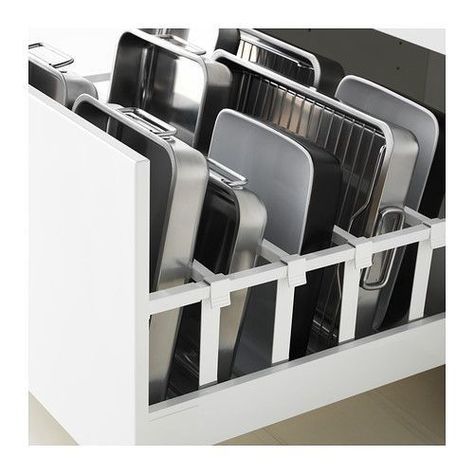 Organiser Cucina, Desain Pantry, Kabinet Dapur, Kitchen Drawer Organization, Kitchen Organisation, Drawer Organizers, Kitchen Drawers, Ikea Kitchen, Cabinet Design