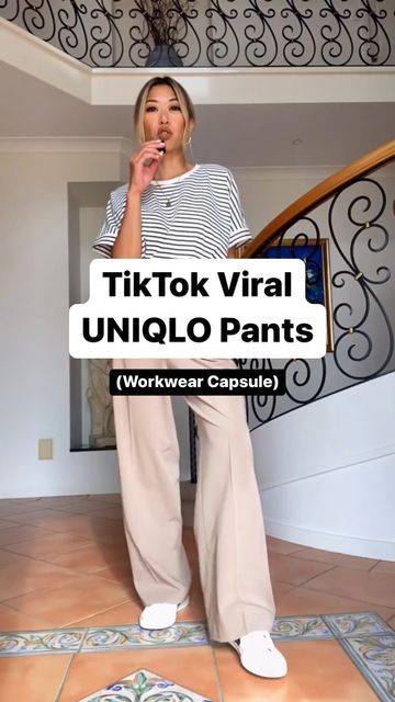 Kristine Fernandez on Instagram: "Featured @uniqloau pieces: ✖️ Pleated Wide Pants - 39 Dark Brown ✖️ Pleated Wide Pants - 32 Beige ✖️ Pleated Wide Pants - 09 Black ✖️ Fine Cloth Easy Care Checked Slim Fit Shirt (Semi-wide Collar) - 68 Blue ✖️ Cotton Oversized Short Sleeve Striped T-Shirt - 00 White ✖️ American Sleeve Cropped Bra Sleeveless Top - 27 Orange ✖️ Cotton Long Sleeve Shirt - 00 White ==== PS I’ve been wearing these pants throughout the weekend and got stopped at least 3 times by peo Long Cotton Pants Outfit, Brown Pleated Trousers Outfit, White Pleated Shorts Outfit, Miss Fernandez Capsule, Pleated Wide Pants Outfit, White Pleated Pants Outfit, Uniqlo Pleated Wide Pants Outfit, Beige Pleated Pants Outfit, Beige Wide Pants Outfit