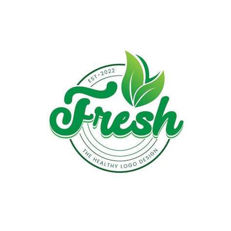 Vector free vector-certified organic foo... | Premium Vector #Freepik #vector #fresh-logo #agriculture-logo #natural-label #healthy-logo Healthy Logo Design, Organic Food Logo, Healthy Logo, Agriculture Logo, Fresh Logo, Food Product, Food Logo, Green Logo, Organic Food