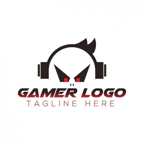 Free vector gamer logo with tagline | Free Vector #Freepik #freevector #business-logo #company-logo #brand-logo #logo Computer Shop Logo, Logo No Background, Logo With Tagline, Logo Ideas Aesthetic, Gaming Logo Design, Gamer Logo, Business Logo Ideas, Aesthetic Logo, Learn Computer Coding