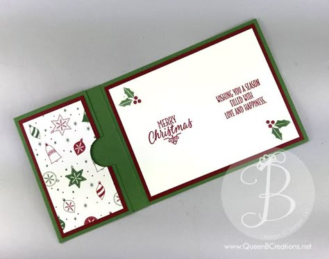 Gift Card Holders Stampin Up, Gift Card Cards, Card Holder Diy, Gift Card Holder Diy, Stampin Up Weihnachten, Gift Card Ideas, Teacher Gift Card, Gift Cards Money, Christmas Stocking Gifts