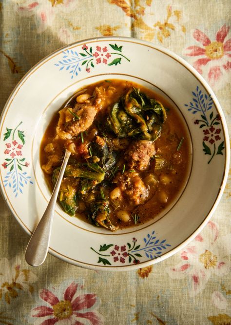 Mary Berry Harissa-Spiced Lamb | Comforting Casserole Julius Roberts, Sausage Stew, Bean Stew, Hearty Stews, Stew Recipe, Swiss Chard, Plum Tomatoes, Latest Recipe, Inspired Recipes