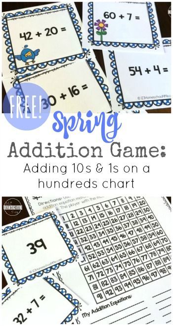 Math Games Kindergarten, 100s Chart, Math Addition Games, Activity For Kindergarten, Printable Math Games, 100's Chart, Kindergarten Math Games, 3rd Grade Math Worksheets, Addition Games