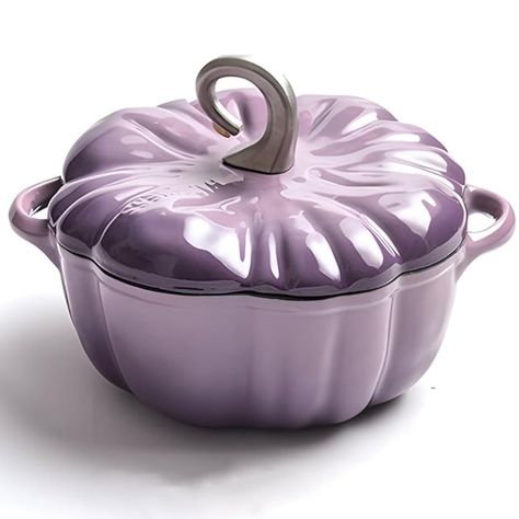 PRICES MAY VARY. YOUR GO-TO COVERED CASSEROLE: The perfect combination of form and function that never goes out of style. The Covered Pumpkin Casserole not only makes a beautiful addition to your kitchen, but it's an enameled cast iron classic for preparing and serving memorable meals. You can sear, braise, bake or roast your favorite dishes in the oven at temperatures up to 500 degrees Fahrenheit. WHAT IS PORCELAIN ENAMEL ON CAST IRON? It is glass that becomes bonded to the cast iron at high te Casserole Kitchen, Electric Toaster, Induction Stove, Cast Iron Pot, Cast Iron Dutch Oven, Kitchen Accessories Decor, Kitchen Timers, Cooking Pot, Soup Pot