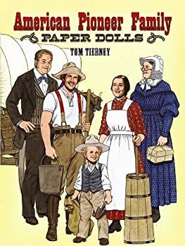 Step back into the mid-19th century with the rugged charm of this paper doll family of pioneers. Nine dolls come with 36 costumes for work and play -- buckskins, calico frocks, cowboy outfits, and more -- plus a cutout of a covered wagon. An introduction and notes offer descriptive details. Costumes For Work, Pioneer Families, Calico Dress, Tom Tierney, Pioneer Day, Westward Expansion, Paper Dolls Vintage, Daily Diary, Dover Publications