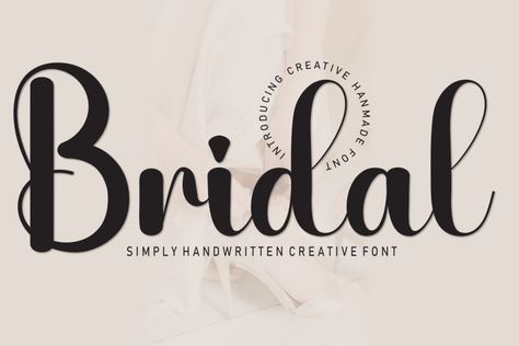 Bridal is a sweet and friendly handwritten display font. Cute and fun, this font is ideal for writing wedding invitations, cards, or any other design that might need a fun touch! Try before you buy Bridal font for iOS, Android, macOS, or Windows for free, or you can download the full version with a commercial […] The post Bridal Font appeared first on FreeFontDL. Bride Font, How To Write Wedding Invitations, Font Cute, Commercial Fonts, Wedding Fonts, Creative Fonts, Font Generator, Font Types, Display Font