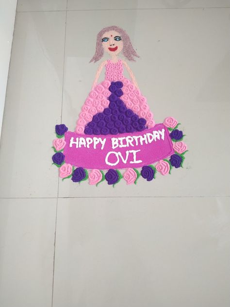 Birthday special rangoli for baby girl birthday Birthday Rangoli, Special Rangoli, Birthday Special, Rangoli Design, Rangoli Designs, Barbie Doll, Easy Drawings, Barbie Dolls, Youtube Channel