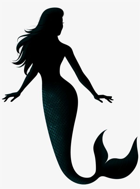 Mermaid Stencil, Little Mermaid Bedroom, Mermaid Outline, Mermaid Png, Mermaid Tattoo Designs, Dragon Silhouette, Mermaid Bedroom, Mermaid Clipart, Mermaid Artwork