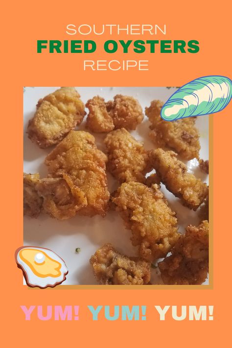 These Southern fried pan oysters are easy and quick to make. You only need some fresh oysters and a few ingredients. They are much easier to make than deep frying without losing any flavor. It's a guaranteed crunch. Airfry Oysters, Fry Oysters Recipe, Pan Fried Oysters, Fried Oyster, Pan Fried Oysters Recipe, Fried Oysters Southern, Fried Oysters Recipe, Fried Oysters Easy, Fried Oyster Recipes