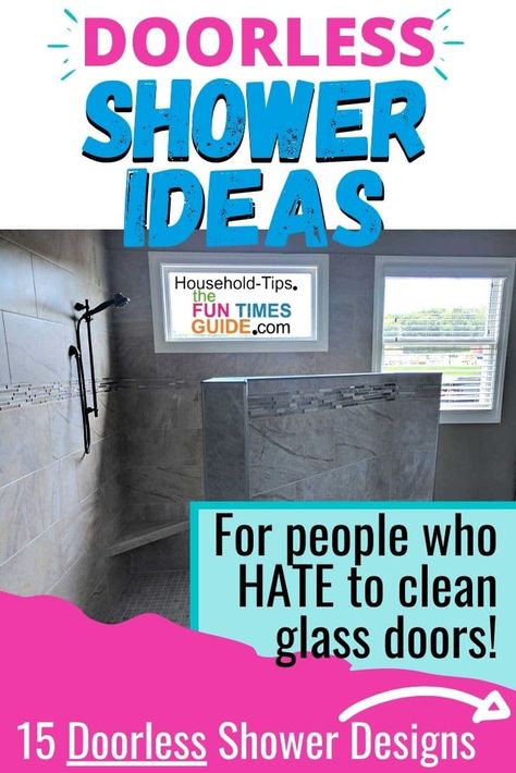 Diy Walk In Shower No Door, Walk In Showers Without Glass Doors, Amazing Showers Walk In Master Bath, Bathroom Shower Without Glass Door, Walk In Shower Designs No Door, Walking Showers Without Doors, No Door Showers, Walk In Shower No Door No Glass Small Bathrooms, Shower Ideas Without Glass Doors