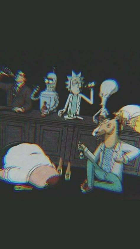 Pin on Papel de parede High Asf, Trippy Cartoon, Rick E Morty, Rick Y Morty, Bojack Horseman, Swag Cartoon, Cool Wallpapers, Rick And Morty, Iphone Wallpapers