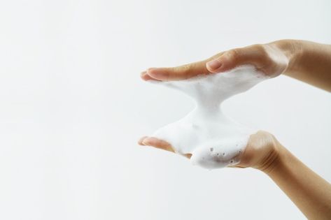 Washing of hands with soap foam. Premium... | Premium Photo #Freepik #photo #hand #health #bubble #cleaning Regular Skin Care Routine, Soap Foam, Washing Windows, Text Logo Design, Hand Hygiene, Foam Soap, Cleansing Brush, Waterproof Makeup, For Lash