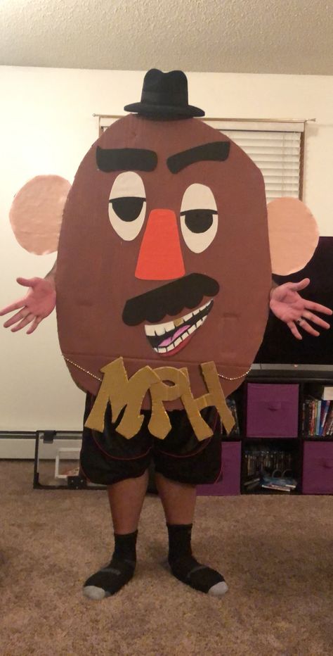 Husband’s Halloween Costume for a Trunk or Treat Diy Mr Potato Head, Mr Potato, Mr Potato Head, Potato Heads, Potato Head, Paper Quilling Designs, Trunk Or Treat, Quilling Designs, Paper Quilling