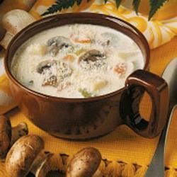 Mushroom and Potato Chowder Mushroom Chowder, Potato Chowder Recipes, Creamy Turkey Soup, Mushroom Potato, Turkey Soup Recipe, Potato Chowder, Chowder Soup, Turkey Soup, Menu Planner