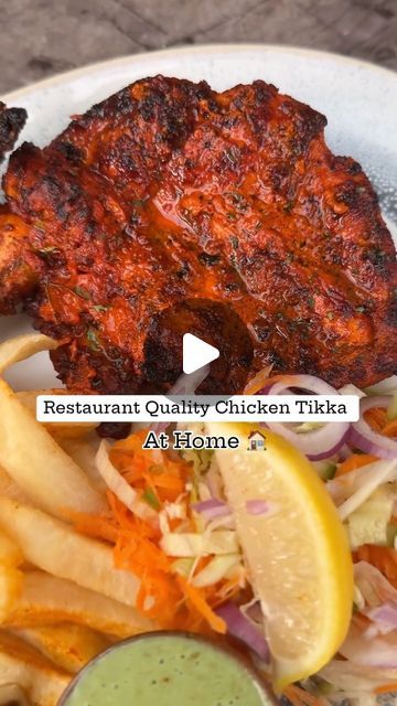 Chicken Quarters On The Grill, Kashmiri Masala, Tikka Chicken, Chicken Tikka Recipe, Full Chicken, Desi Khana, Chicken Quarters, Yellow Food, Chicken Tikka Masala Recipes