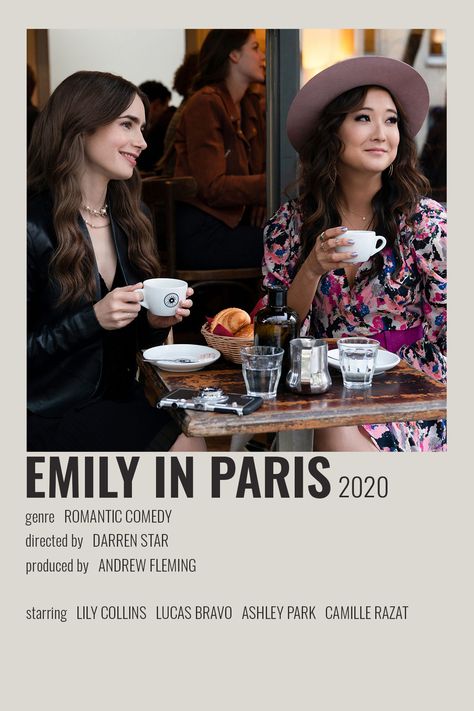 [ alternative minimalist polaroid tv / show / movie / film poster ] [lily collins ] by @killingcari Emily In Paris Movie Poster, Emily In Paris Polaroid Poster, Emily In Paris Poster, Tv Shows Posters, Tv Show Posters, Tv Posters, Film Polaroid, Most Paused Movie Scenes, Iconic Movie Posters