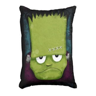 Grumpy Frankenstein's Monster Halloween Accent Cushion Frankenstein Mask, Halloween Gourds, Cushion Designs, Monster Halloween, Halloween Socks, Halloween Rocks, Green Cute, Frankenstein Halloween, Frankenstein's Monster