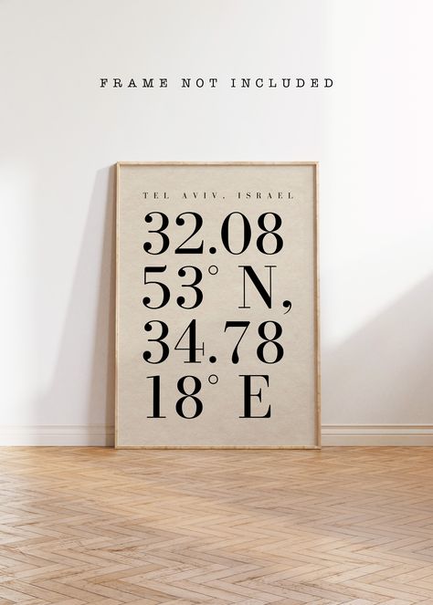 ⭐This product D̲O̲E̲S̲ N̲O̲T̲ include a frame.⭐ ♥ Free Shipping in the US♥   Introducing our Custom Location Coordinates Print - a thoughtful and unique way to celebrate cherished moments and locations. Whether it's commemorating a special anniversary, welcoming friends or family to a new home, or simply honoring a place close to your heart, this personalized print is the perfect choice. Crafted with precision and care, each print features the exact coordinates of your chosen location, adding a touch of significance and nostalgia to any space. From the spot where you first met to the place where you exchanged vows, every detail is tailored to reflect your unique journey. This customizable print makes a wonderful gift for various occasions, including anniversaries, housewarmings, birthdays, Anniversary Wall Decor, Coordinates Art, Etsy Ideas, 1st Anniversary Gifts, Unique Wedding Gifts, Business Thank You, 1st Anniversary, Unique Home, Personalized Wedding Gifts