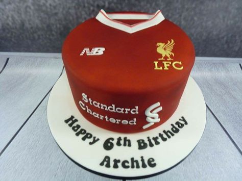 Liverpool Birthday Party Ideas, Liverpool Cake Ideas Birthday, Birthday Cake Manchester United, Liverpool Jersey Cake, December Cake, Liverpool Birthday Cake For Men, Liverpool Birthday Cake, Lfc Cake, Liverpool Fc Cake