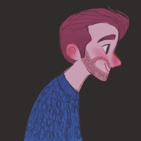 Karly Jade Catto on Instagram: “Another little iPad sketch...a bearded man in a sweater 👌🏻 #art #illustration #illustratorsoninstagram #artist #artistsoninstagram…” Ipad Sketch, Beard Illustration, Beard Drawing, Sweater Art, Man With Beard, Disney Illustration, Man Illustration, Bearded Man, Illustration Character