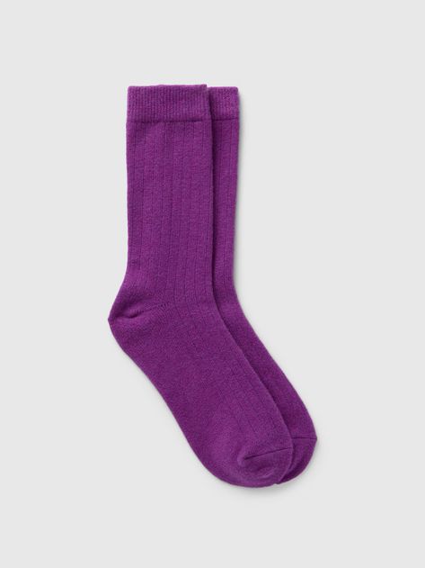 CashSoft Crew Socks | Gap Purple Socks, Plush Yarn, Ribbed Top, Everyday Luxuries, Work Life, The Gap, Toddler Gifts, Second Skin, New Woman