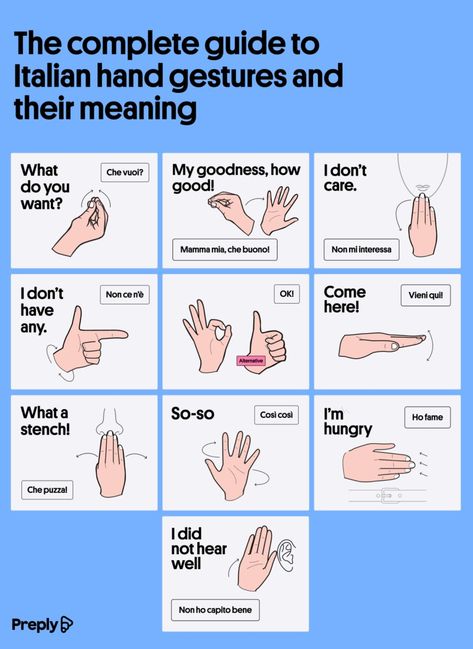 The Complete Guide to Italian Hand Gestures and Their Meaning [2023] Italy Language, Italian Hand Gestures, How To Speak Italian, Italian Courses, Speak Italian, Possessive Adjectives, Italian Grammar, Italian Night, Italian Language Learning