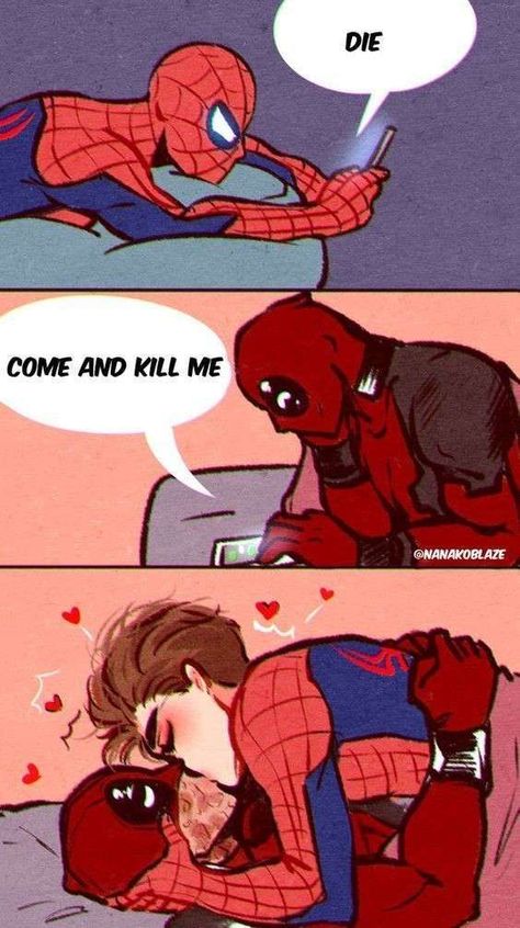 Spideypool Comic, Deadpool Y Spiderman, Deadpool X Spiderman, Deadpool Art, Spaider Man, Deadpool And Spiderman, Marvel Fanart, Mcu Marvel, Marvel Avengers Funny