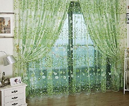 ZSL Small Flower Tulle Voile Door Window Curtain Green Drape Panel Sheer Scarf Valances For Bedroom Bath No description (Barcode EAN = 0739880176917). http://www.comparestoreprices.co.uk/december-2016-week-1/zsl-small-flower-tulle-voile-door-window-curtain-green-drape-panel-sheer-scarf-valances-for-bedroom-bath.asp Purple Sheer Curtains, Romantic Curtains, Curtain For Door Window, Window Sheers, Tulle Curtains, French Windows, Voile Curtains, Sheer Curtain Panels, Living Room Balcony