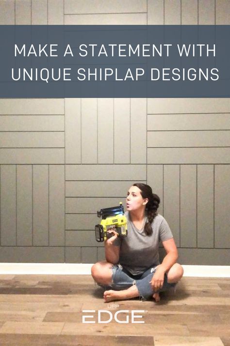 Check out these different shiplap wall designs for inspiration for your next home project. Bold Shiplap Wall, Patterned Shiplap Wall, Unique Shiplap Wall, Shiplap Herringbone Wall, Shiplap Bar Wall, Diagonal Shiplap, Herringbone Shiplap Wall, Shiplap Accent Wall Bedroom, Modern Shiplap Wall