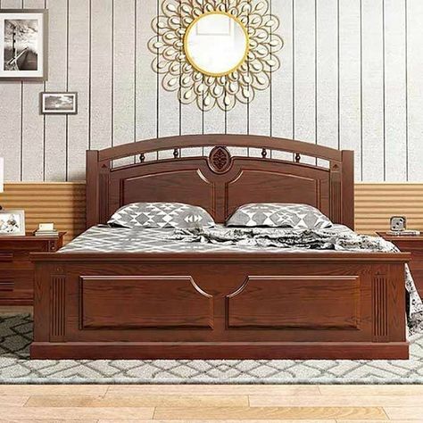 Wooden Bed Aesthetic, Bed Rooms Furniture, Bed Inspo Ideas, Natural Wooden Bed, Box Beds, Solid Wooden Bed, Wooden Bed Ideas, Bed Inspo, Bed In A Box